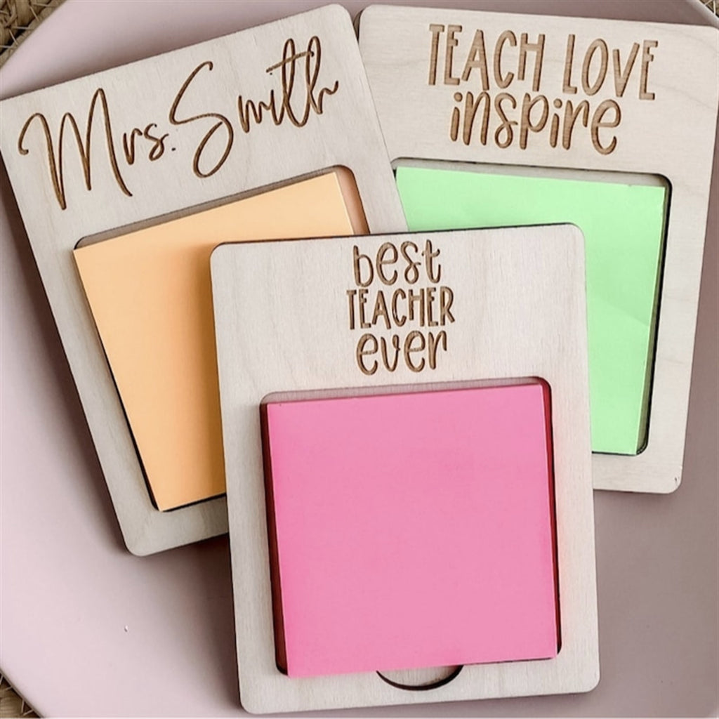 Personalized Post It Note Holder For Teachers & More