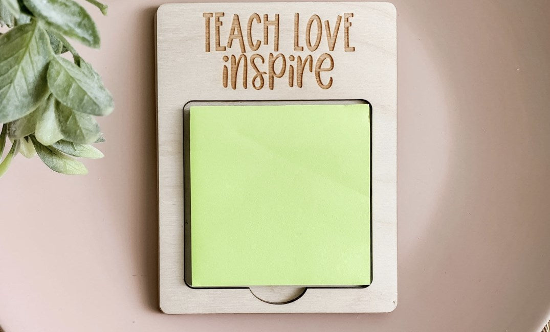Personalized Post It Note Holder For Teachers & More