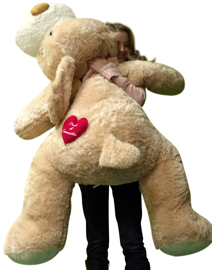 Custom Personalized Giant Stuffed Dog 60 Inch Soft Customized With